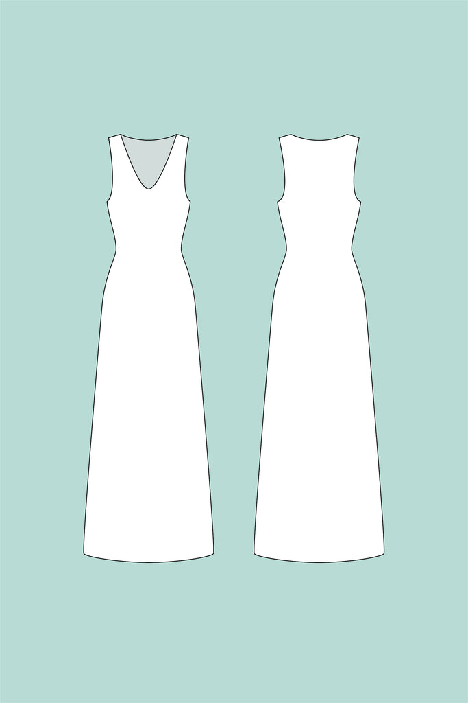 Maxi Dress. Maxi Dress Sewing Pattern. PDF Pattern. Red Dress Pattern. V-Neck Dress Pattern. Weekend Dress. Summer Dress Pattern. Sewing Tutorial. How To Sew a Maxi Dress. 