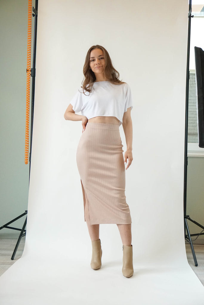 Midi Jersey Skirt Sewing Tutorial
