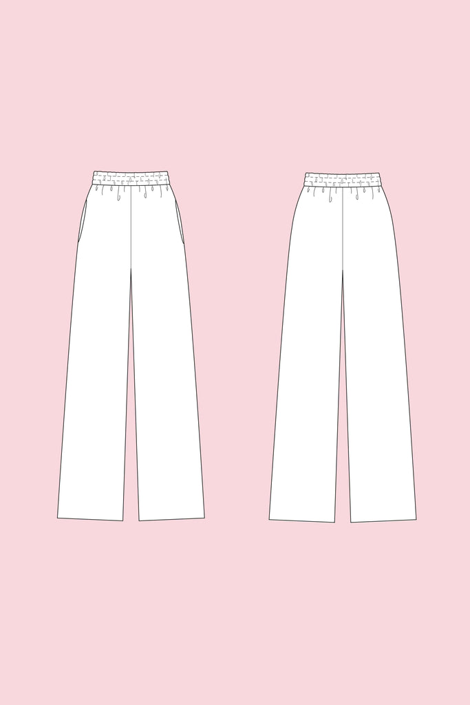 Sewing Pattern. How To Sew Wide Trousers. Sewing Tutorial. PDF Pattern. How To Make Palazzo Pants. Wide Leg Trousers From Scratch. Trouser Fashion. Palazzo Pants Pattern. Wide Leg Trousers PDF Pattern. Elegant Trousers. 