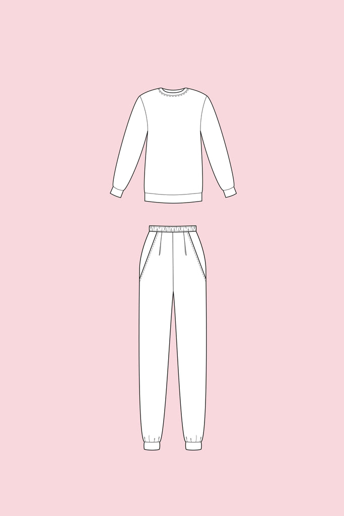 Sewing Pattern. How To Sew a Sweatsuit. Sewing Tutorial. PDF Pattern. How To Make a Sweatsuit. Sweatsuit From Scratch. Sweatsuit Fashion. Sweatpants and Sweatshirt Bundle Sewing Pattern. Sweatsuit PDF Pattern. Comfy Sweatsuit Pattern.