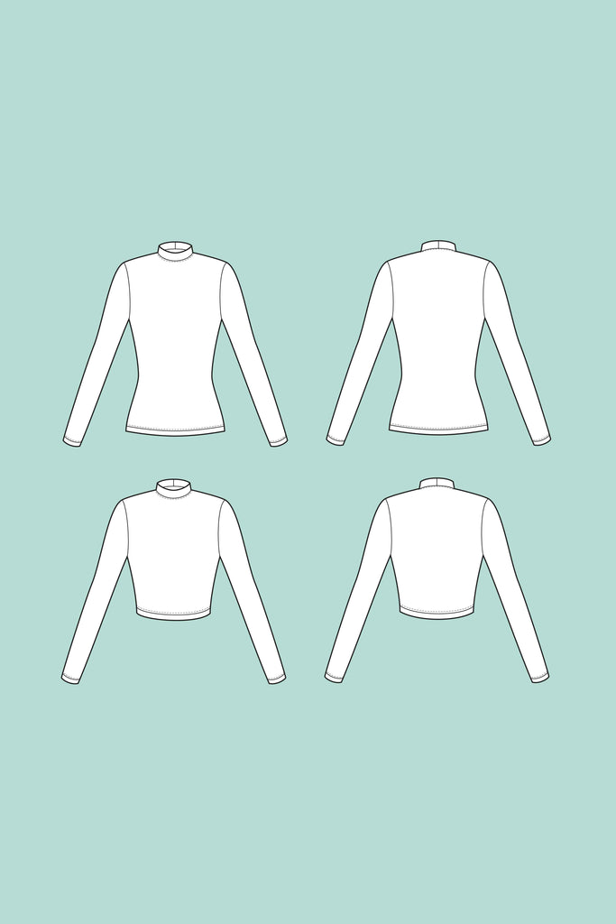 Sewing Pattern. How To Sew a Long Sleeve Top. Sewing Tutorial. PDF Pattern. How To Make a Turtleneck Top. Long Sleeve Top From Scratch. Turtleneck Top Fashion. Turtleneck PDF Pattern. Long Sleeve Top Sewing Pattern. Summer Top Pattern. Work Wear. Office Wear. Top Pattern. Shirt Pattern.